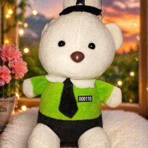 Traffic police doll wearing uniform toy for kids educational role play
