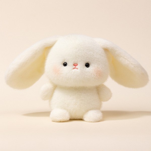 Cute White Rabbit Bunny Plush Toy | Soft Kawaii Doll for Kids & Gifts